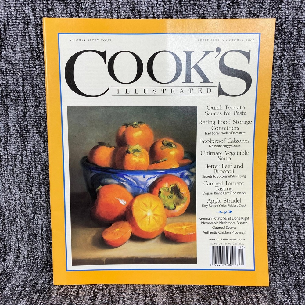 Cooks Illustrated Magazine Sept Oct 2003 Issue 64 Yellow Cooking Recipes Vintage